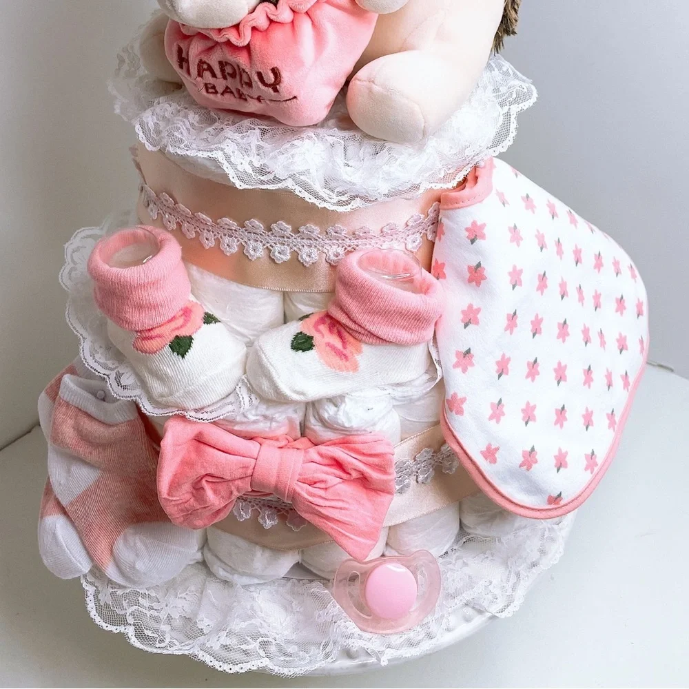Hedgehog Diaper Cake, Baby shower gift